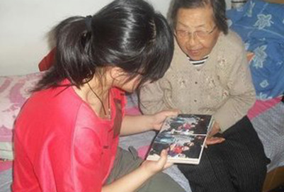 重阳节志愿活动现场