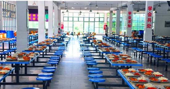 中国铝业贵州高级技工学校食堂环境