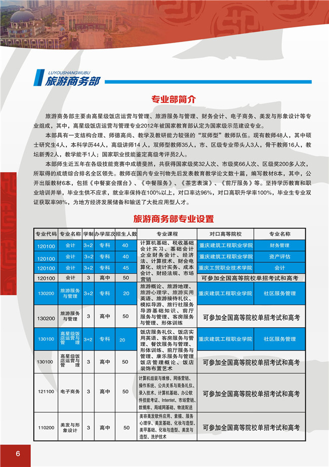 重庆市涪陵区职业教育中心开设哪些专业？