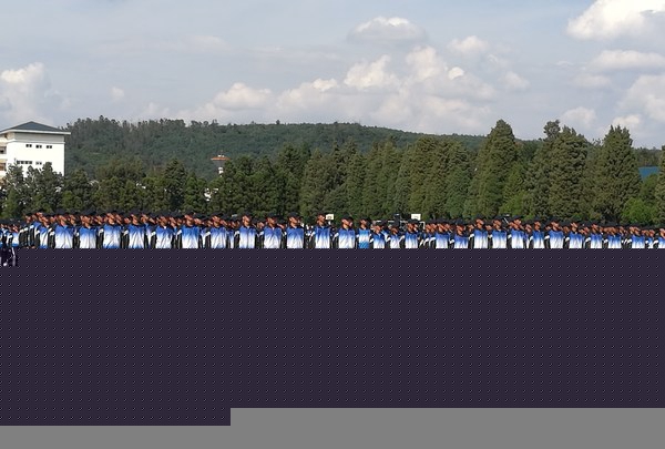 云南体育运动职业技术学院新生军训 云南体育运动职业技术学院新生军训