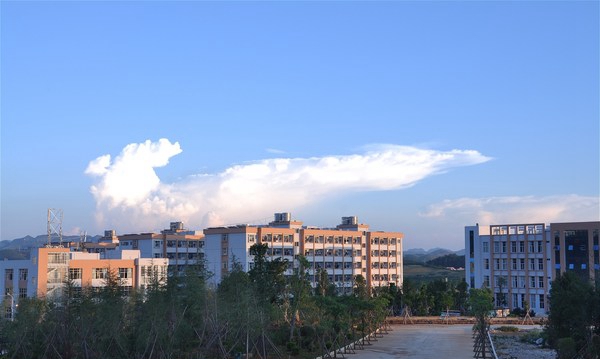 云南省文山州卫校校园景色